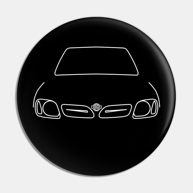 Nissan Micra outline graphic (white) Pin by soitwouldseem