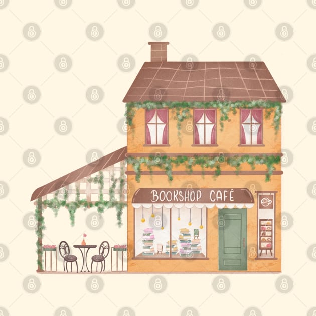 BOOKSHOP CAFÉ by Catarinabookdesigns