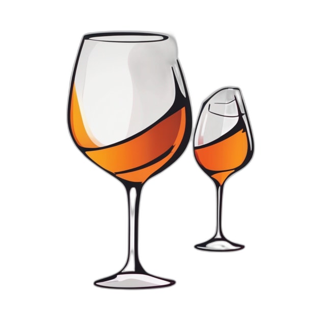 Elegant Wine Glasses Artwork No. 656 by cornelliusy