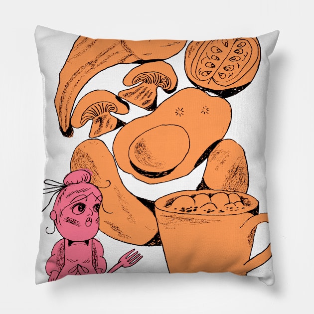 Breakfast time Pillow by IsabelOtten