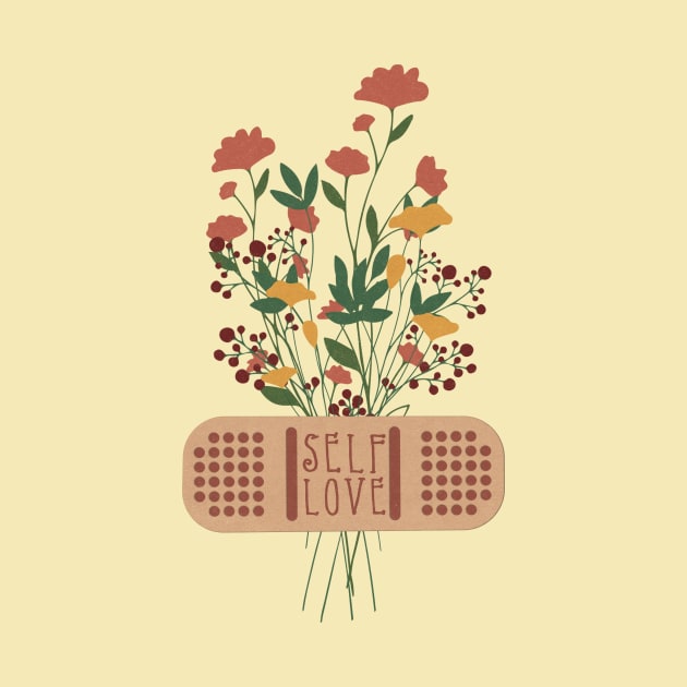 Self Love Floral Bandage by Teewyld