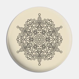 MANDALA to paint by yourself 02 Pin