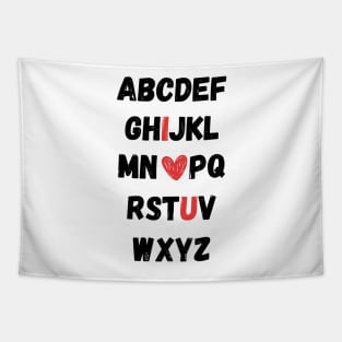 Alphabet Love for Teachers and Students Tapestry