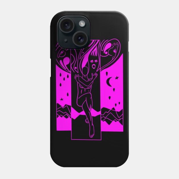 Psychedelic Drawing - Minimal Phone Case by isstgeschichte