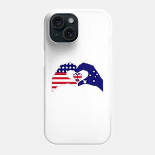 We Heart USA & Australia Patriot Flag Series Phone Case