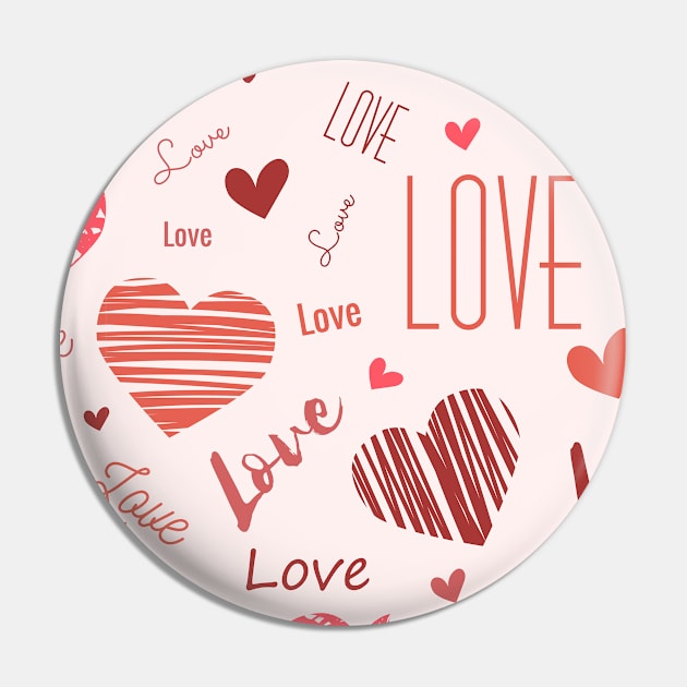 Pure Love Heart Shape Cute Passion Valentines Gift Pin by WiggleMania