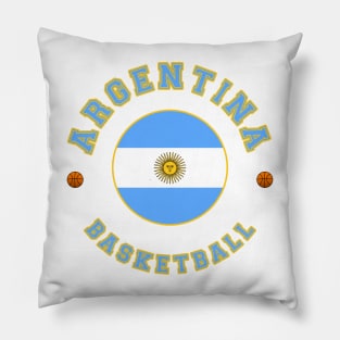 Argentina Basketball Pillow