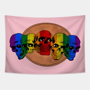 Gay Pride Halloween Tapestry