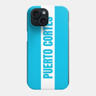 Puerto Cortes City in Honduras Flag Colors Phone Case