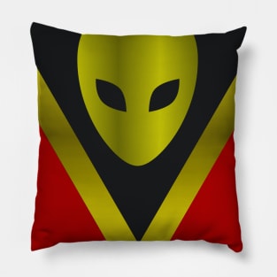 Golden alien Pillow