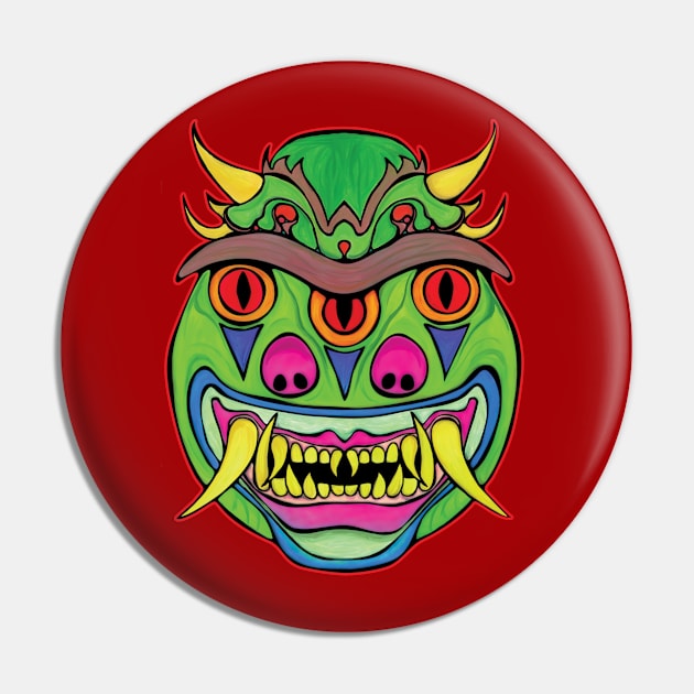 Oni Clown Pin by matioki