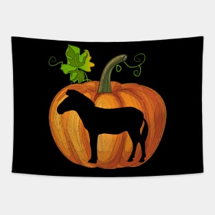 Zebra in pumpkin Tapestry