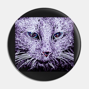 Cat Gazing Pin