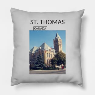 St. Thomas Ontario Canada Souvenir Present Gift for Canadian T-shirt Apparel Mug Notebook Tote Pillow Sticker Magnet Pillow