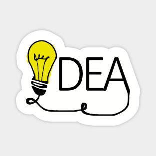 Idea- electrical light bulb art Magnet