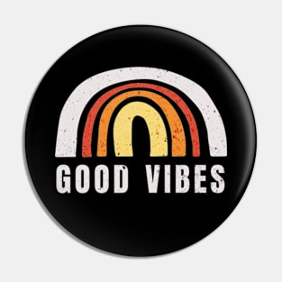 Good Vibes Rainbow Pin