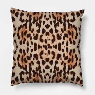 Animal Print, Leopard Spots - Brown Face Pillow