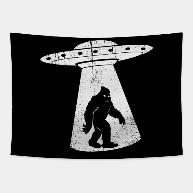 Big Foot and The UFO Tapestry by nickbeta