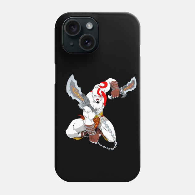 Classic Kratos the God of War Phone Case by CoolDojoBro