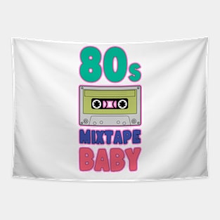 80s Mixtape Baby Tapestry