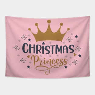 cute christmas princess design Tapestry