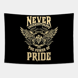 Pride Name Shirt Pride Power Never Underestimate Tapestry