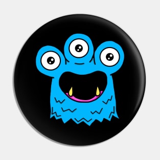 Bleb The Blue Monster Pin