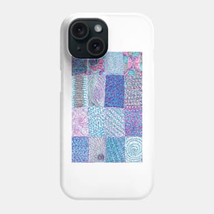 purple quilt Phone Case