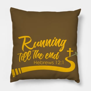 Running till the end Pillow