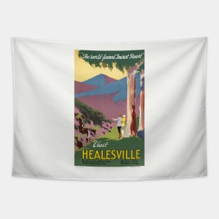 Visit Healesville Australia Vintage Poster 1927 Tapestry