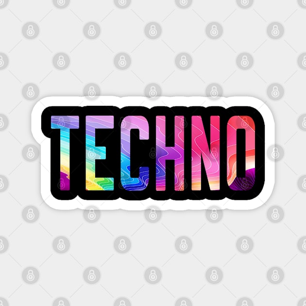 Techno EDM Magnet by BIGUP