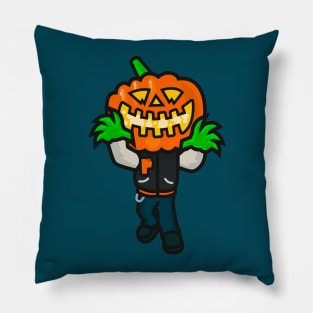 Varsity Pumpkin Creepin Pillow