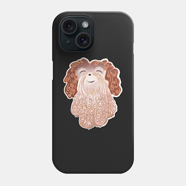 Shaggy Fluffy Shih Tzu Phone Case by SubtleSplit