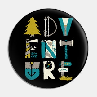 Adventure (for Dark Color) Pin