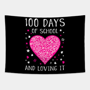 100 Days Of School And Loving It Tapestry