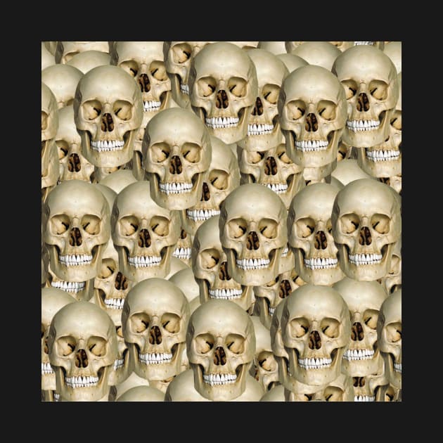 repeating skull pattern by STORMYMADE