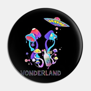 wonderland design Pin