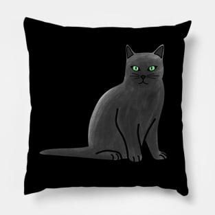 Russian Blue Cat Pillow