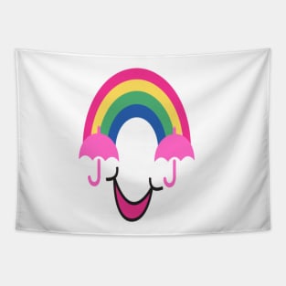 Smiling Rainbow Tapestry