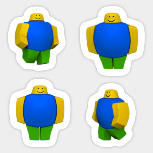 Roblox Noob Stickers Teepublic - roblox uuhhh meme