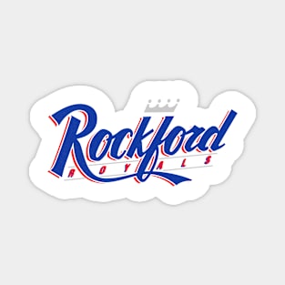 Historic Rockford Royals Baseball Magnet