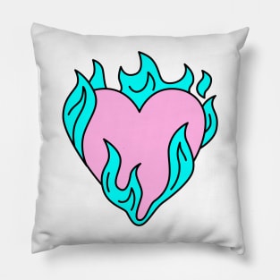 Heart in flame Pillow