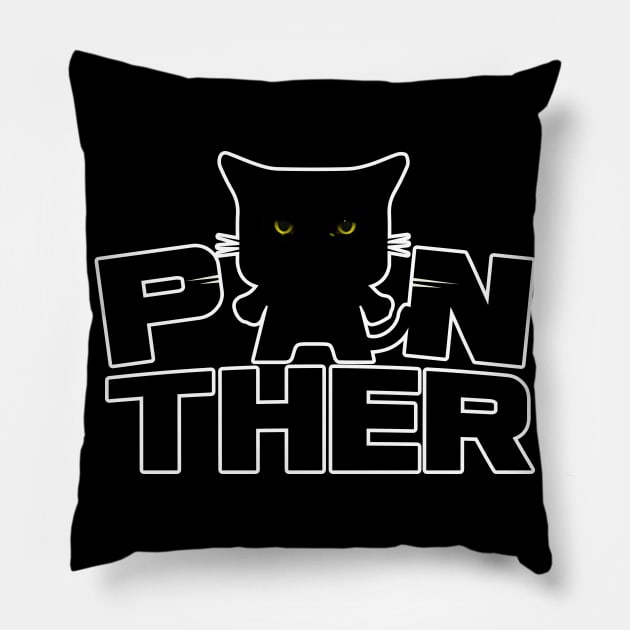 black panther Pillow by potch94