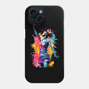 Watercolor Basketball girl Phone Case