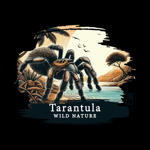 Tarantula - WILD NATURE - TARANTULA SPIDER -7 by ArtProjectShop