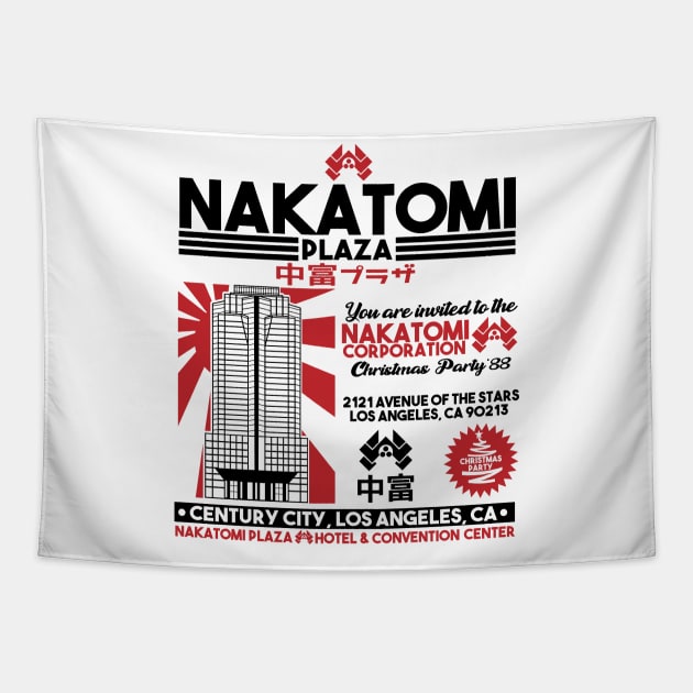 Nakatomi Christmas Party Tapestry by carloj1956