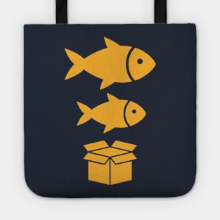 Big Fish, Little Fish, Cardboard Box Tote