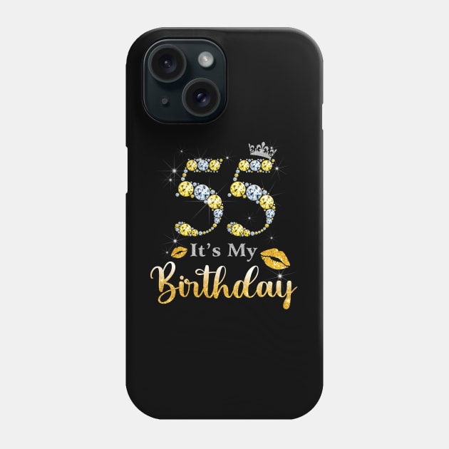 It's My 55th Birthday Phone Case by Bunzaji