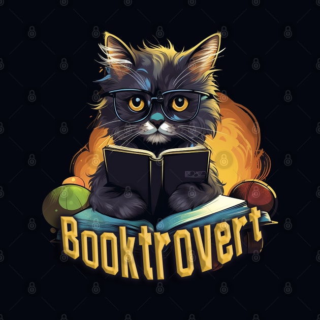 Booktrovert - Funny Introvert Design by nonbeenarydesigns