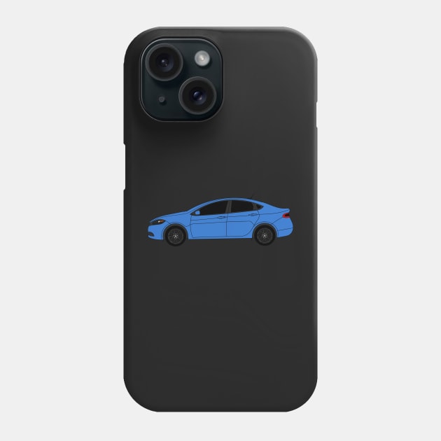 Dodge Dart Laser Blue Sticker Phone Case by Jessimk